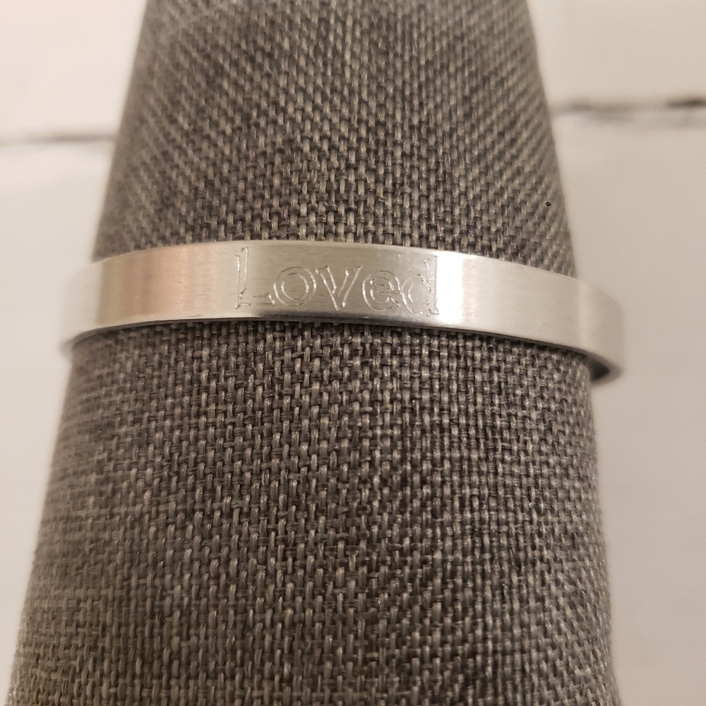 "Loved" Cuff Bracelet